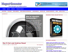 Tablet Screenshot of magnetgenerator.info